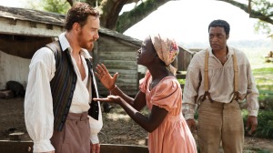 Michael Fassbender, Lupita Nyong'o and Chiwetel Ejiofor in '12 Years A Slave.'